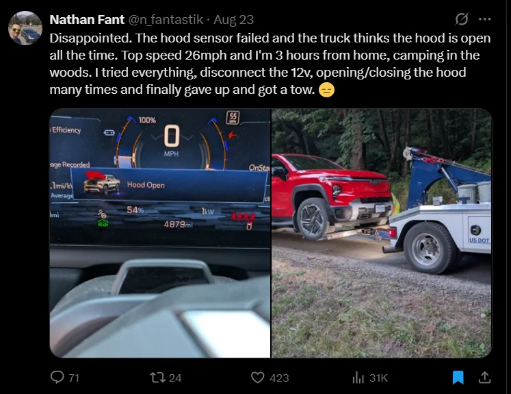 Tesla Cybertruck This would be national news if it was a Cybertruck. 1756130848930-36
