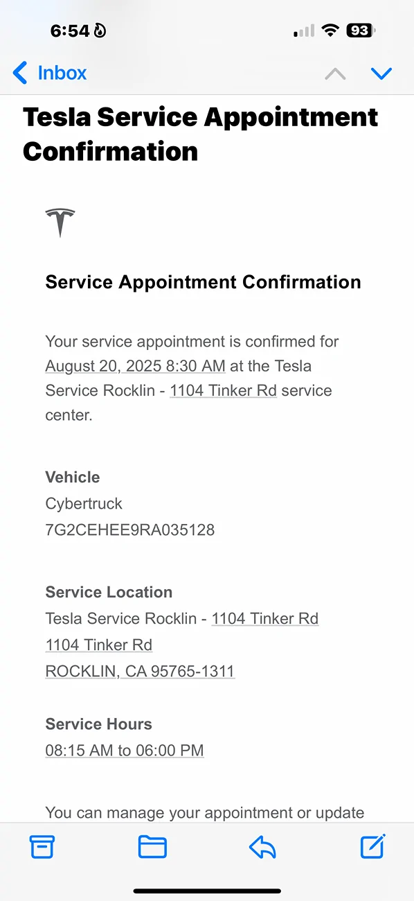 Tesla Cybertruck Need help to get down payment deposit back IMG_9826