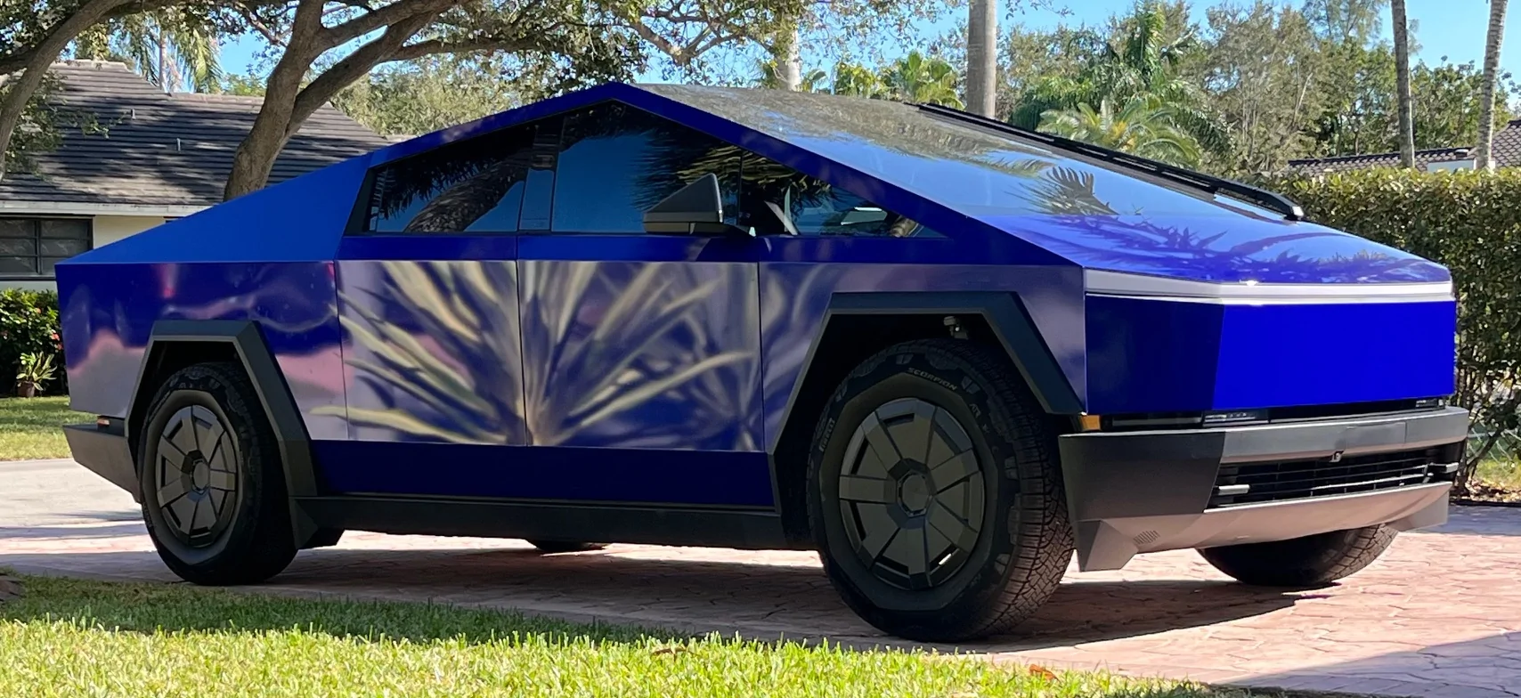 Tesla Cybertruck Magnetic Wrap Over Existing Vinyl Wrap! [CybertruckCovers] IMG_7469(2)