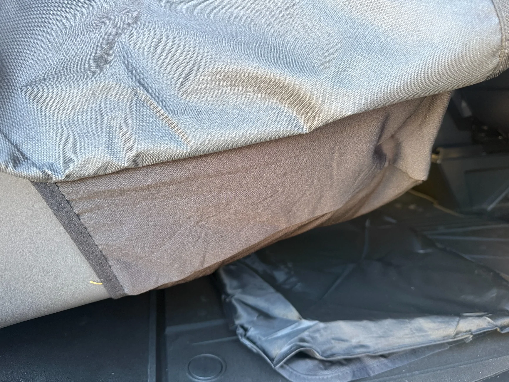 Tesla Cybertruck Near Perfect Rear Seat Liners for CT Owners with Kids IMG_3260