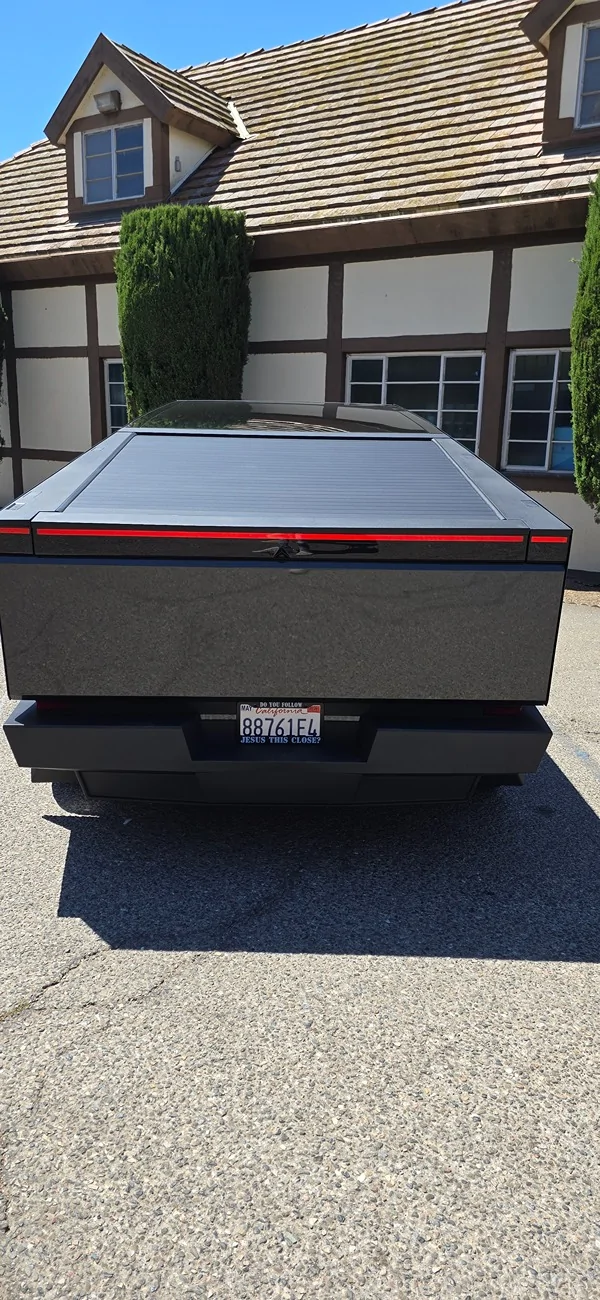 Tesla Cybertruck Wrapped my CT with Prism Black Wrap from Cybertruckwraps.com 1000032487