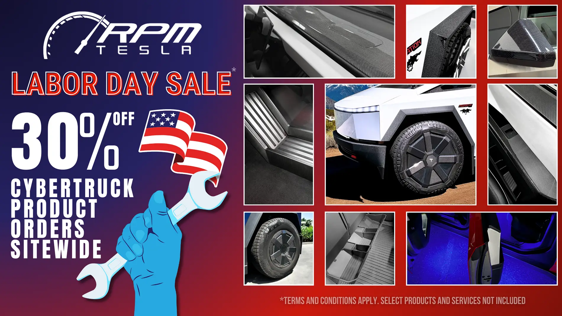 Tesla Cybertruck 💥 Labor Day Savings: 30% Off Cybertruck Accessories at RPM TESLA 🔥 Labor Day Sale - RPM Tesla