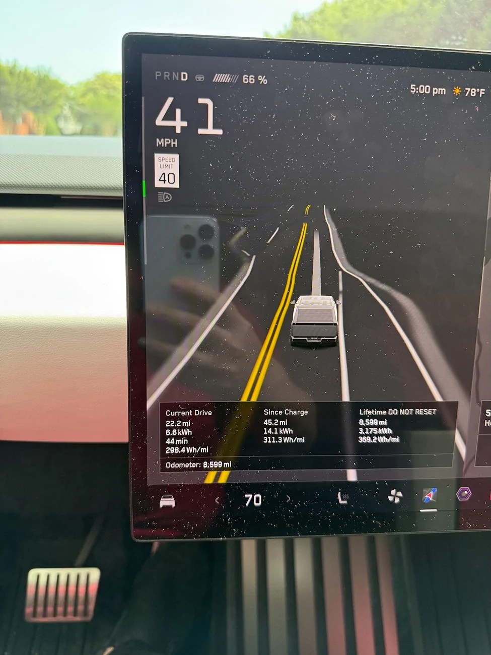 Tesla Cybertruck Range getting better and better IMG_3189