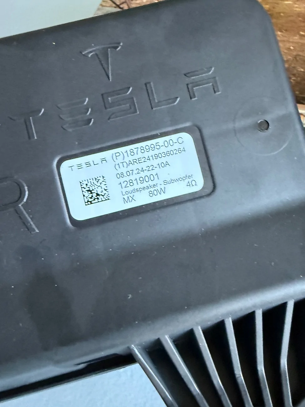 Tesla Cybertruck Cybertruck Speaker upgrade from Light Harmonic IMG_9474