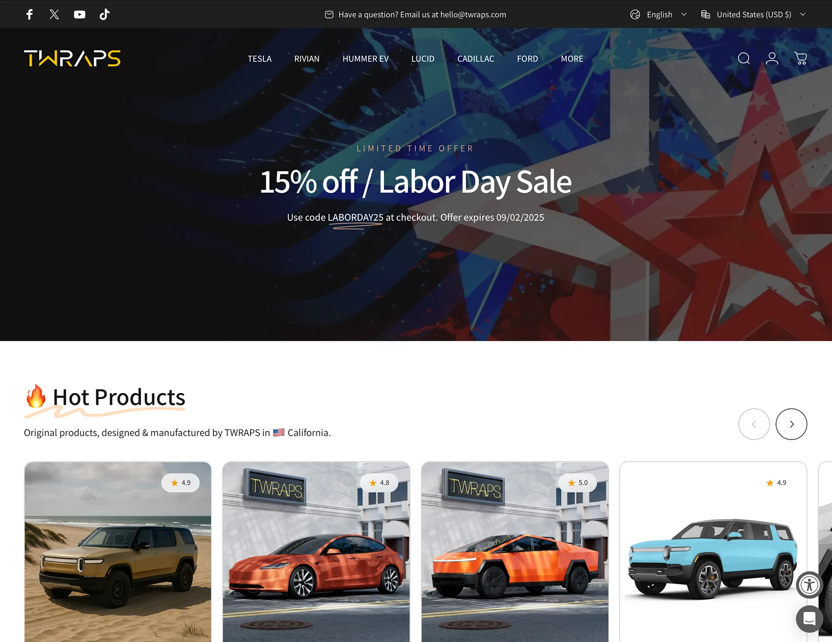 Tesla Cybertruck LABOR DAY 2025 Sales Underway 🇺🇸 Screenshot 2025-08-28 at 11.21.51 PM