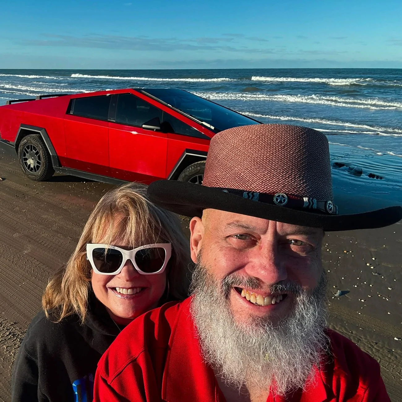 Tesla Cybertruck Boca Chica Beach, Texas. Doesn’t get much better than this us