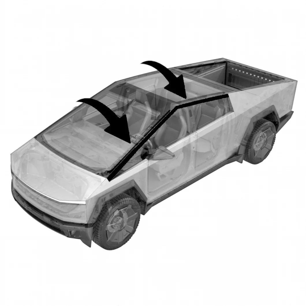 Tesla Cybertruck Magnetic Upper Blackout Kit Available to Order! [CybertruckCovers] CantRailDelet