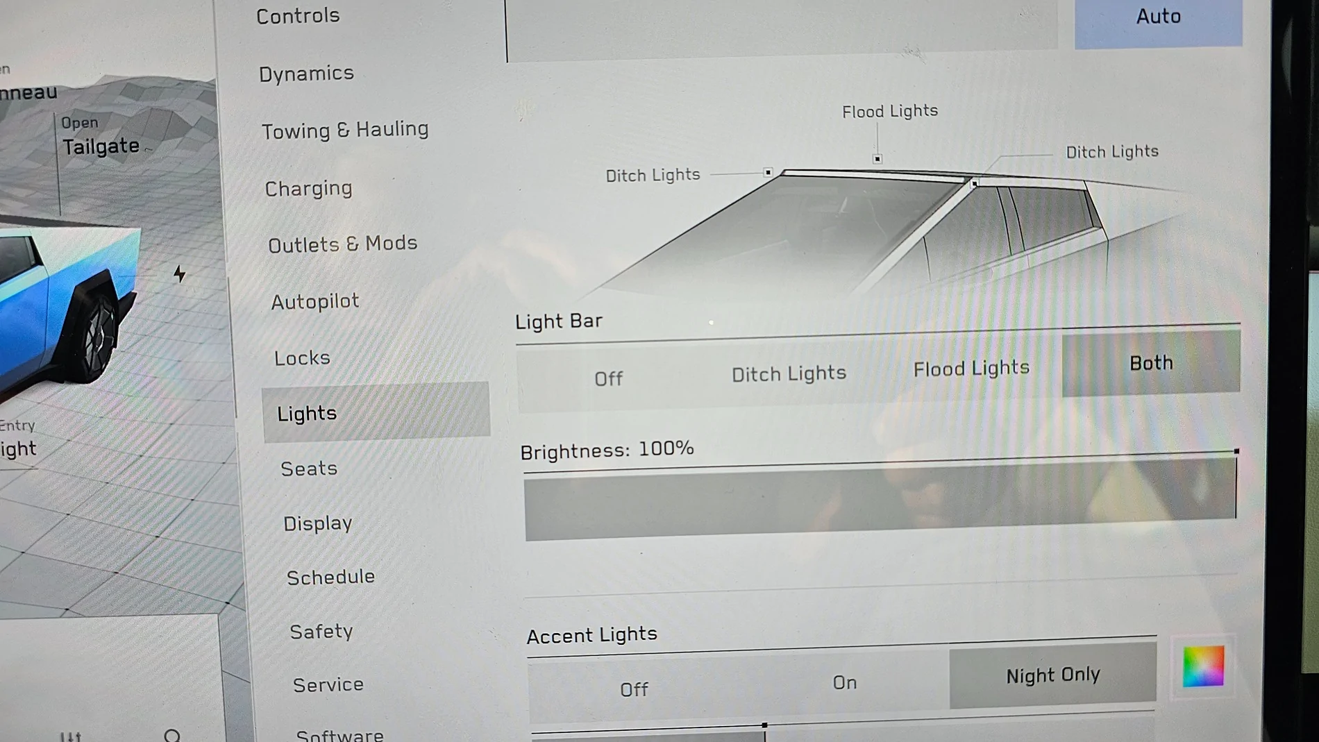 Tesla Cybertruck Foundation Series Light Bar Waiting Room 20250429_184922