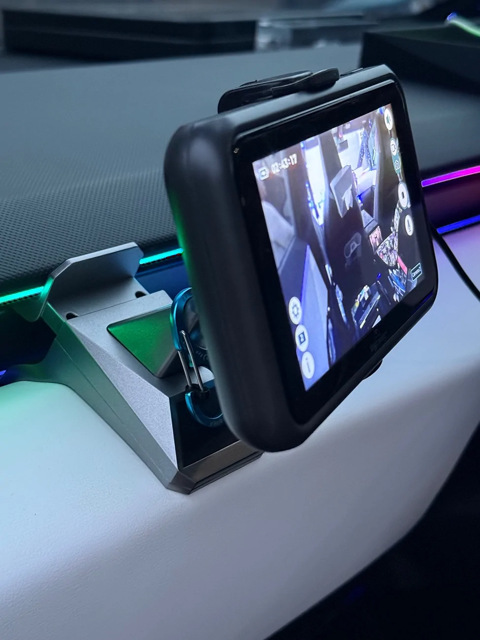 Tesla Cybertruck Hidden way to access the center console IMG_5662