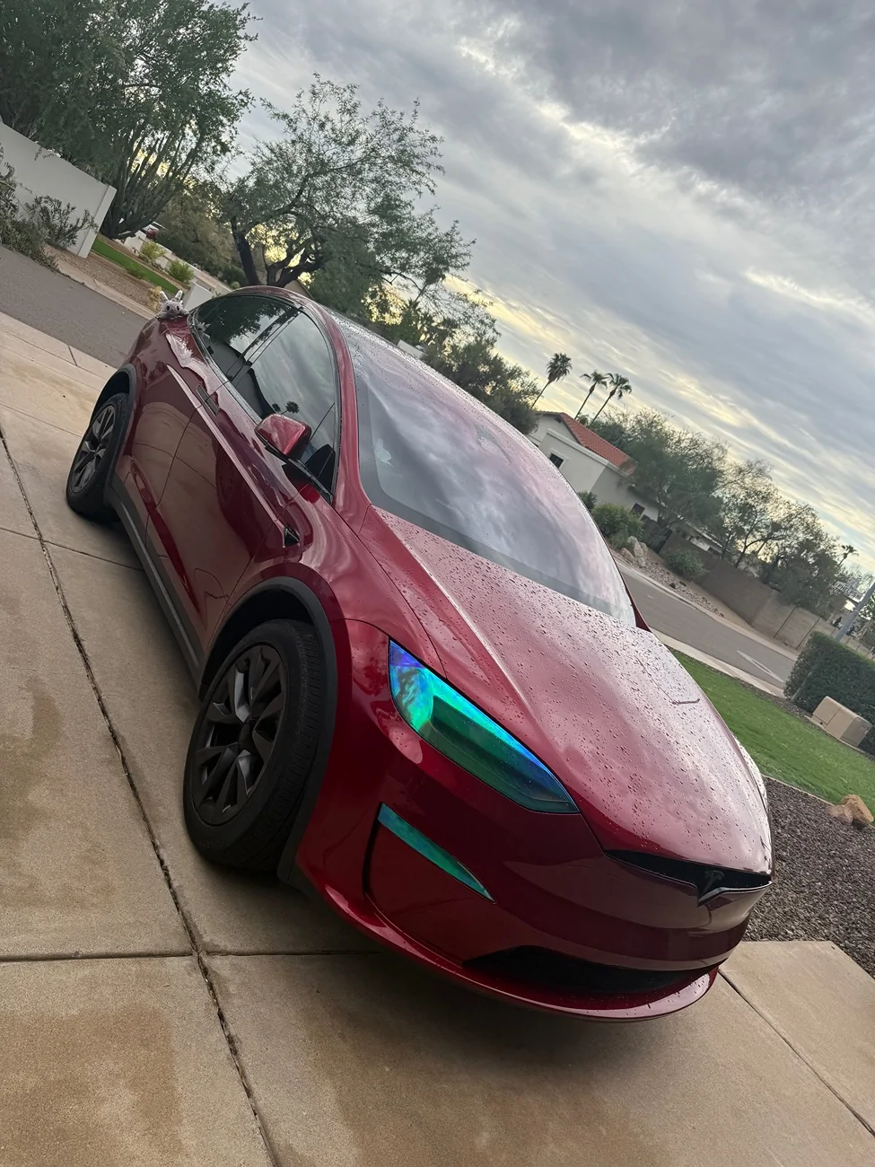 Tesla Cybertruck Pure PPF Metallic Redhood Cybertruck by Mile High Customs IMG_5672