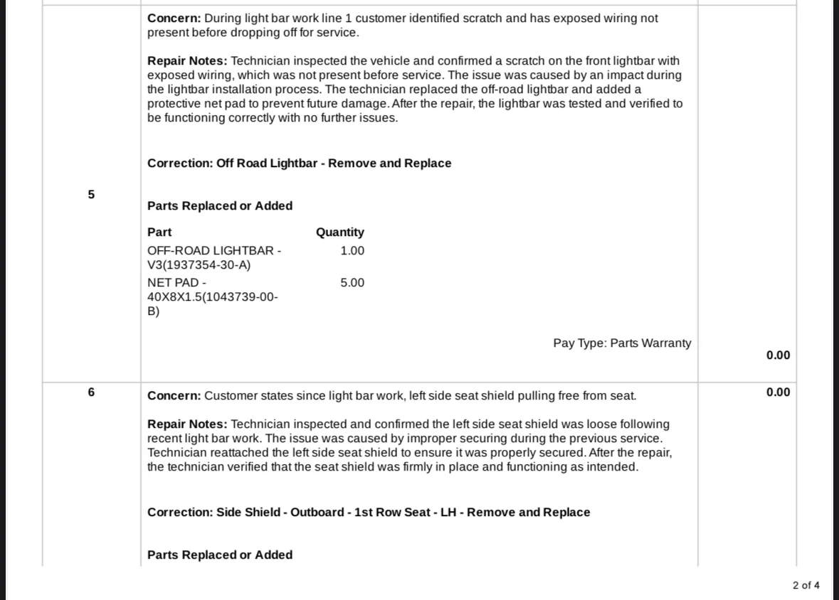 Tesla Cybertruck Breaking:  Light Bar Installs on Hold Confirmed by Tesla IMG_9670