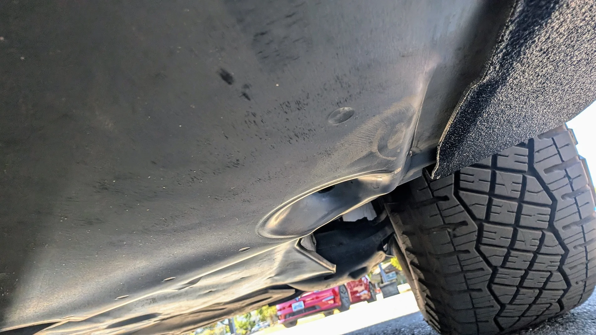 Tesla Cybertruck Terrestrial Armor installed (Underbody Shield & Rock Sliders / Structural Rockers) PXL_20250903_214641148