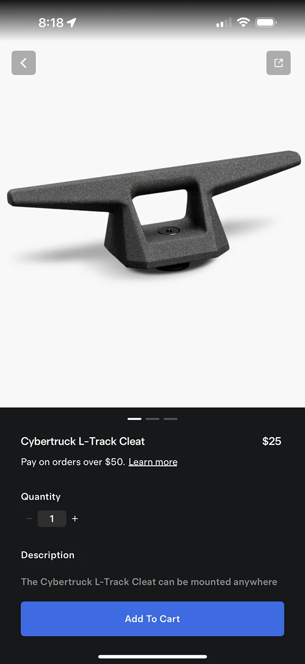 Tesla Cybertruck LA area CT accessories for sale IMG_9483
