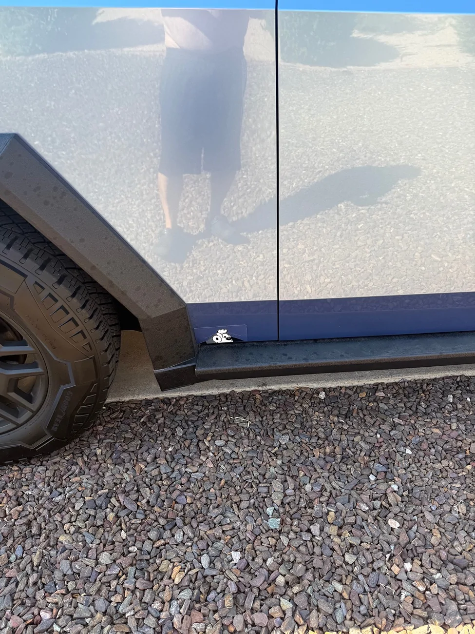 Tesla Cybertruck Terrestrial Armor installed (Underbody Shield & Rock Sliders / Structural Rockers) IMG_5713