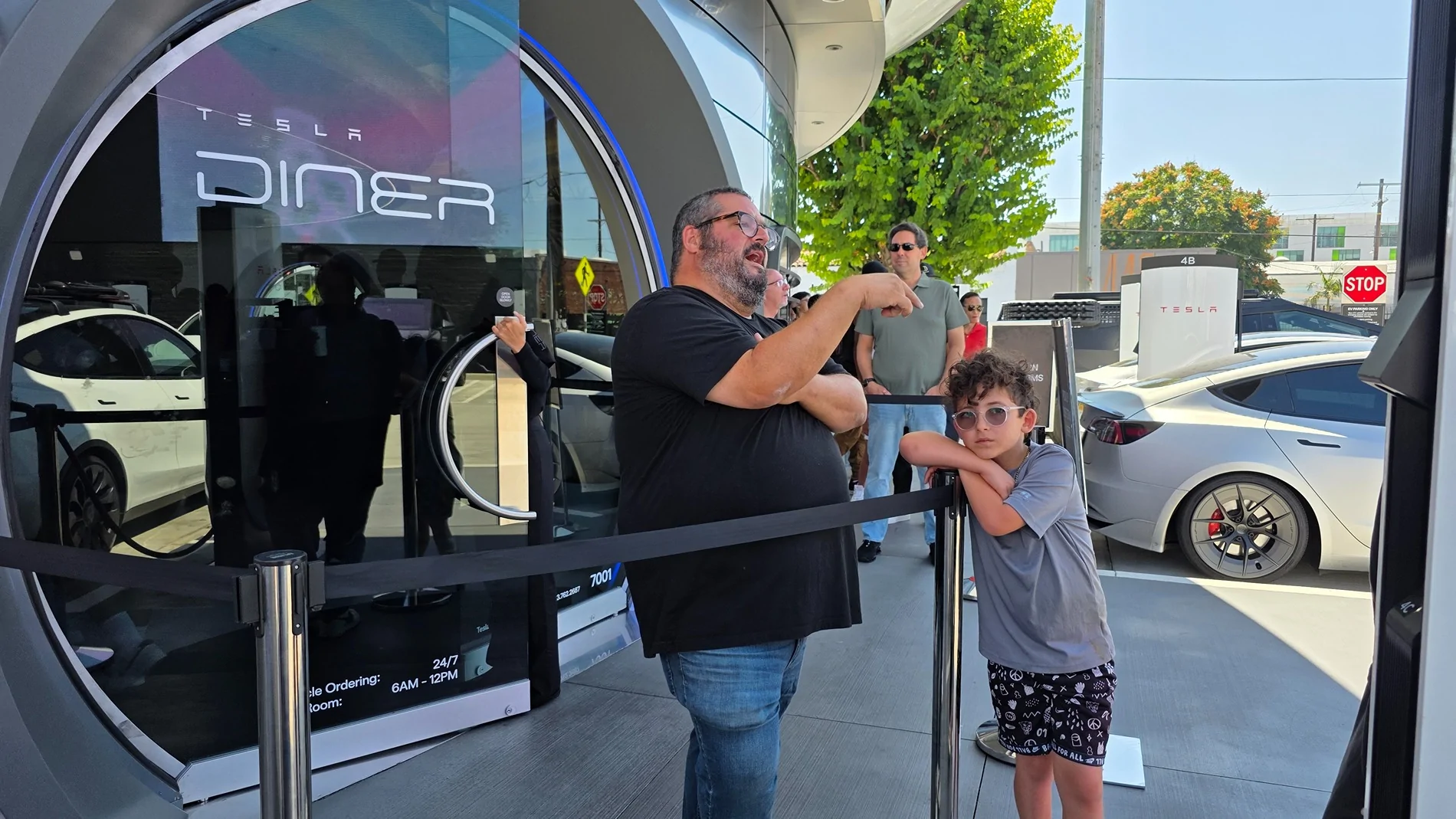 Tesla Cybertruck My Cybertruck + FSD drove from New Mexico to Tesla Diner Grand Opening. Let’s see your best Tesla Diner pics 20250906_122901