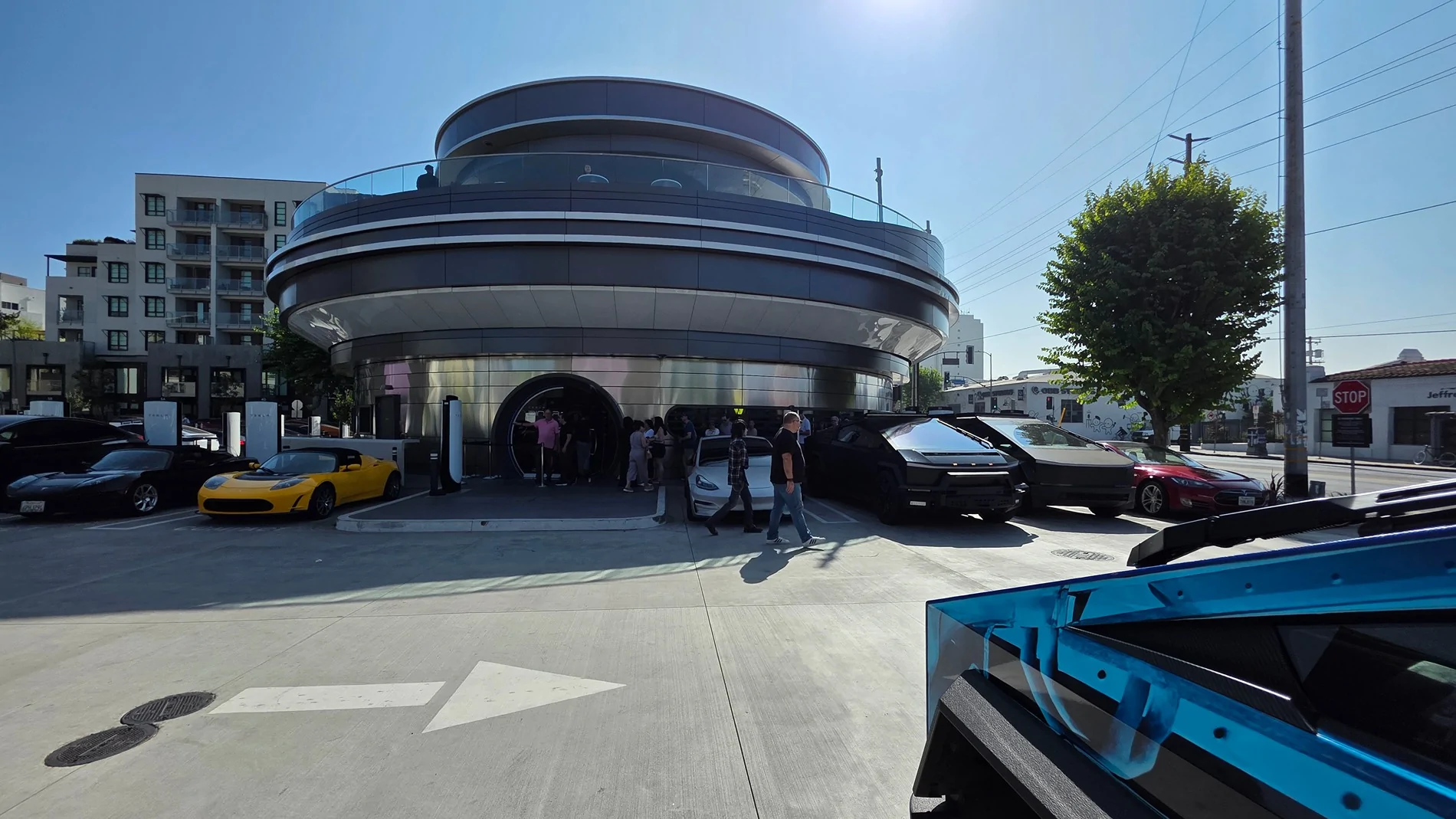 Tesla Cybertruck My Cybertruck + FSD drove from New Mexico to Tesla Diner Grand Opening. Let’s see your best Tesla Diner pics 20250906_095134