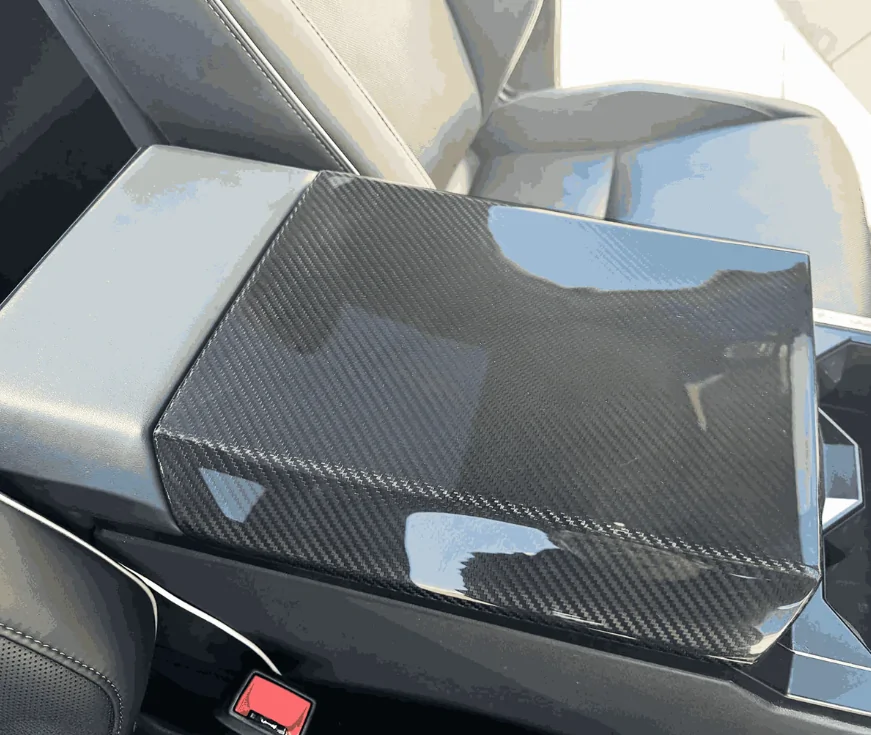 Tesla Cybertruck Tesla Cybertruck 2024 Carbon Fiber Armrest & Rear Screen Frame Cover 1757325329607-tt