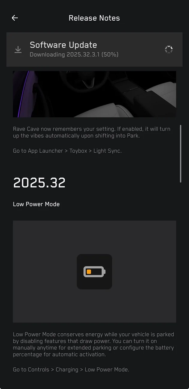 Tesla Cybertruck 2025.32.3.1 Update Now Live 🚨 IMG_3683