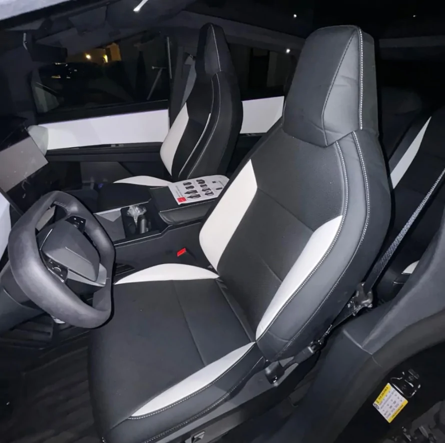 Tesla Cybertruck Cybertruck Leather Seat Covers — 25% Off Now! 1757489729573-gj