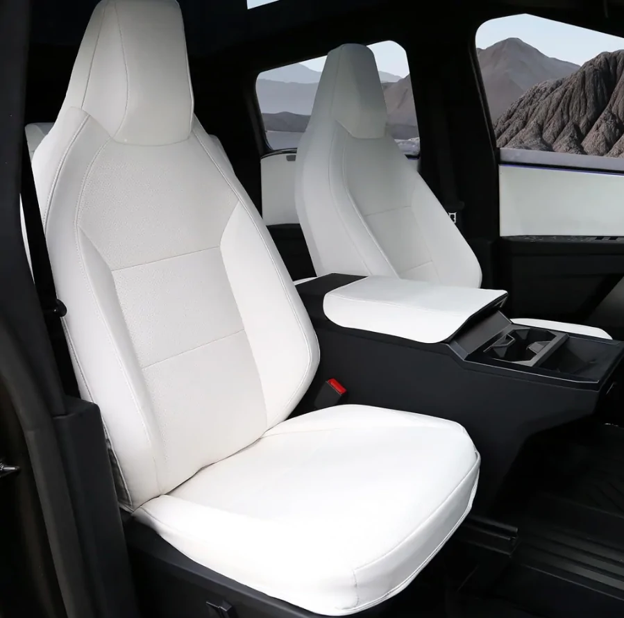 Tesla Cybertruck Cybertruck Leather Seat Covers — 25% Off Now! 1757489758597-f6
