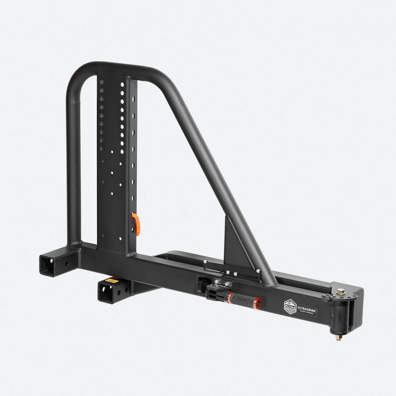Tesla Cybertruck RiGd Hitch Spare Tire Carrier for Cybertruck: "CyberSwing Spare Tire Hitch Mount" UltraSwingMegaFitSideAngle_5066c64f-6255-46eb-8c5a-087e9ba594ff_5000x