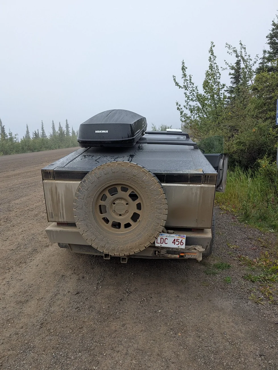 Tesla Cybertruck RiGd Hitch Spare Tire Carrier for Cybertruck: "CyberSwing Spare Tire Hitch Mount" CyberSwing2_5000x