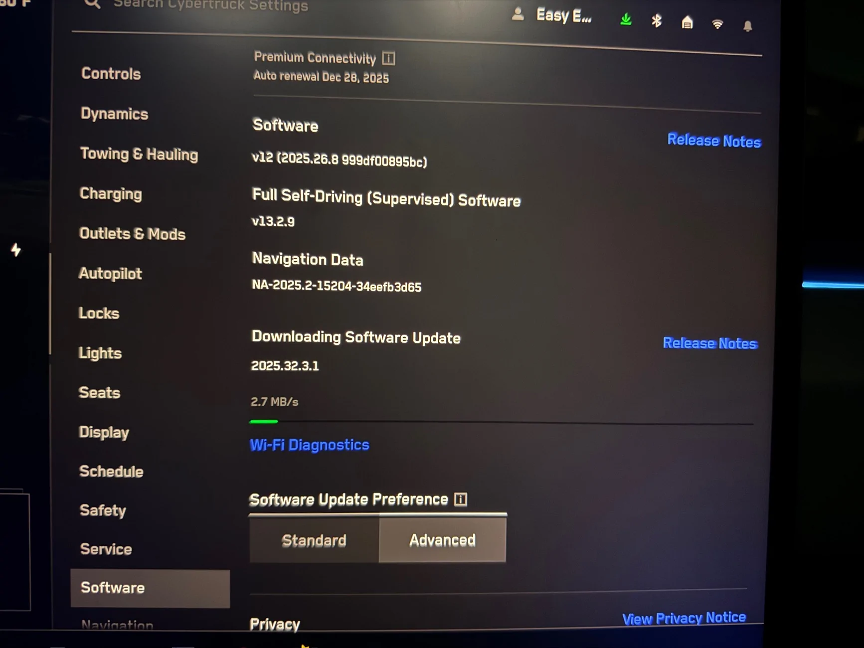 Tesla Cybertruck 2025.32.3.1 Update Now Live 🚨 IMG_1394