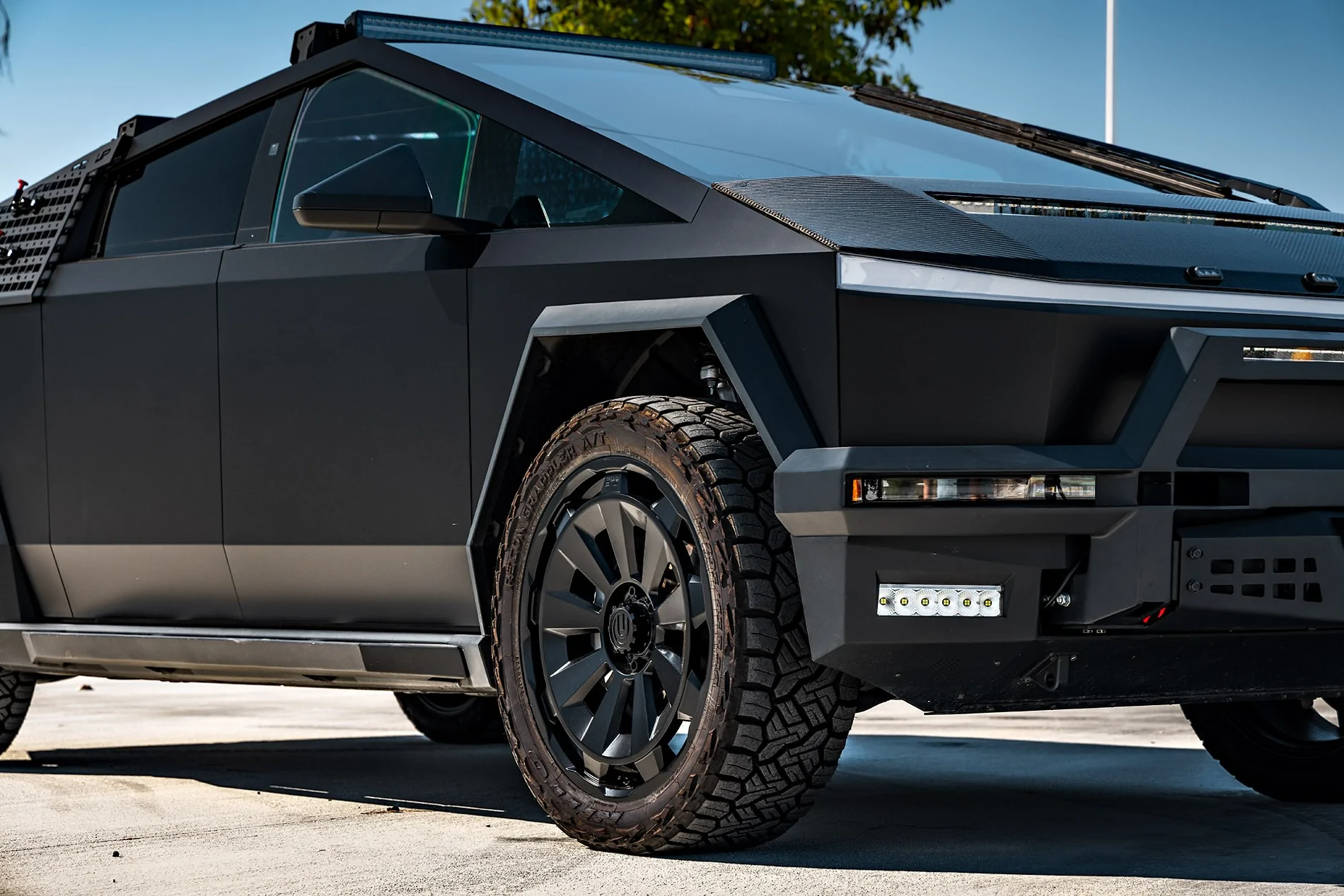 Tesla Cybertruck *** NEW PRODUCT *** Unplugged Performance - CYBRNOVA Wheels Tesla Cybertruck UP Forged CYBRNOVA 24-Inch Wheels and UP INVINCIBLE Steel Parts Unplugged P