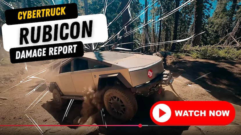 Tesla Cybertruck CYBERTRUCKco Rubicon Damage Report Video launched! 9ec3b90f-6589-4c91-8e59-190523c42e22