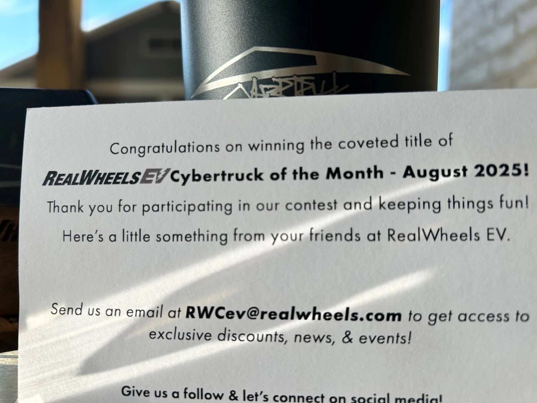 Tesla Cybertruck 👋 Vote for August's RWCev CTOTM HERE!! IMG_1350