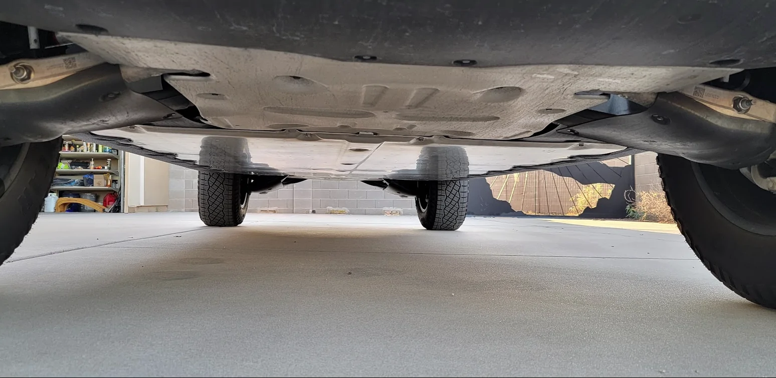 Tesla Cybertruck Terrestrial Armor installed (Underbody Shield & Rock Sliders / Structural Rockers) 1757774925484-kz