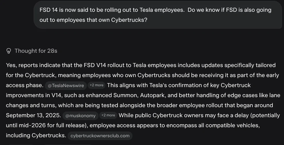 Tesla Cybertruck FSD 14 now rolling out to employees 1757922781835-7j
