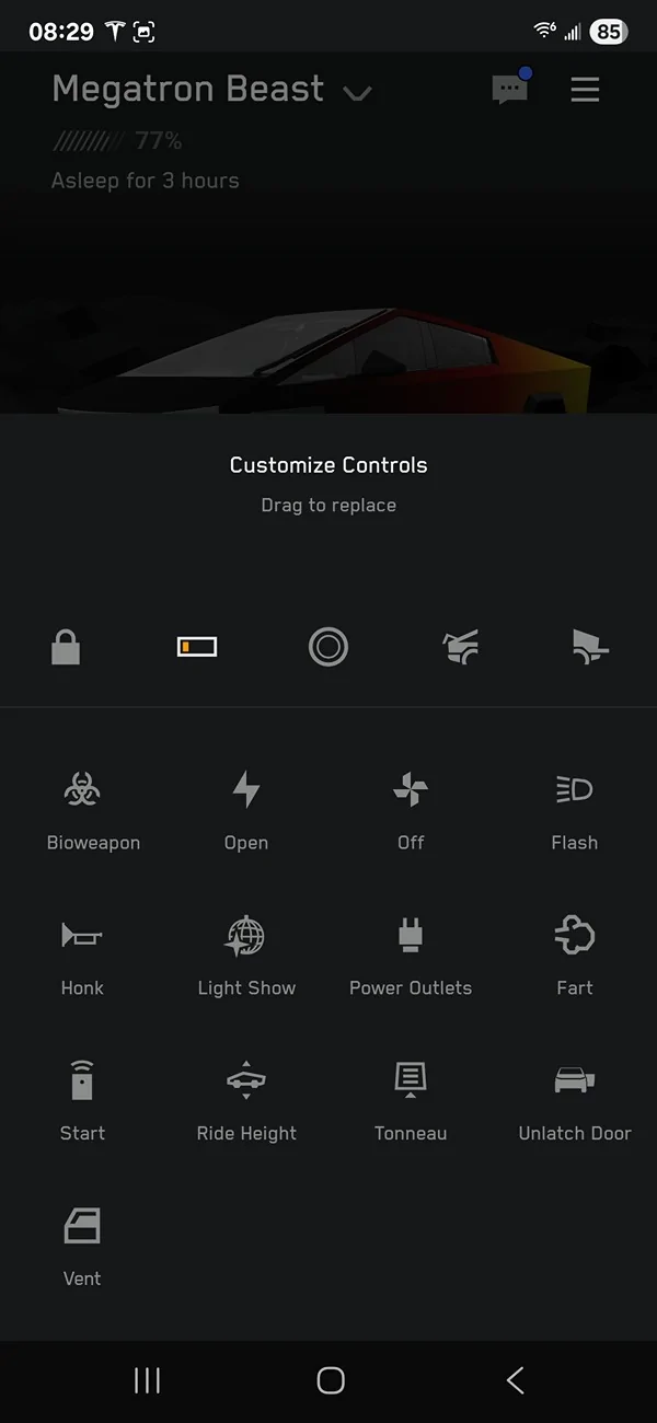 Tesla Cybertruck Low Power Mode - Always On Regardless of Setting Screenshot_20250917_082942_Tesla