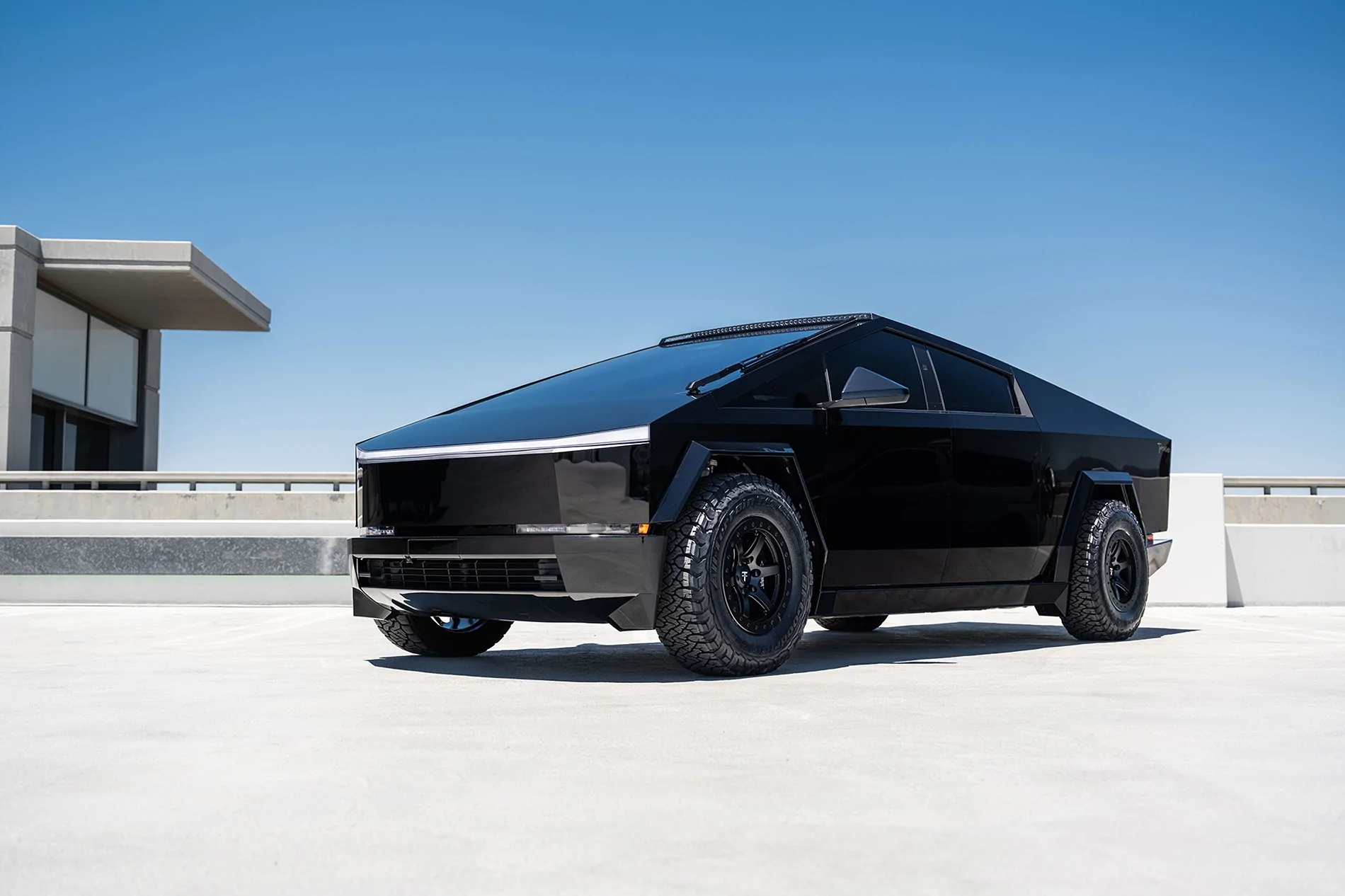 Tesla Cybertruck Deep Dished 18" Beadlock Wheels - CT6B Six Spoke Fully Forged by T Sportline x BFG KO3 gloss-black-tesla-cybertruck-18-inch-beadlock-wheels-ct6b-satin-black-1920-1 (1)