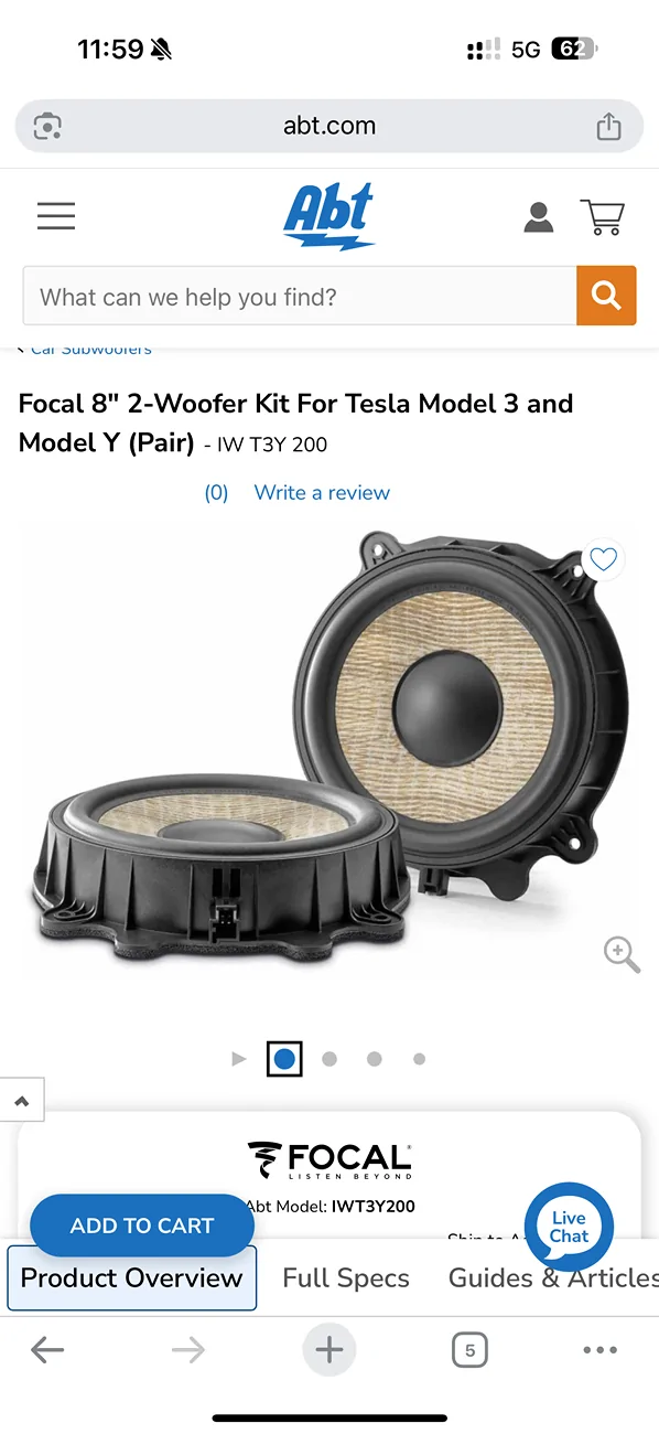 Tesla Cybertruck Focal Door Woofer Upgrade IMG_7051
