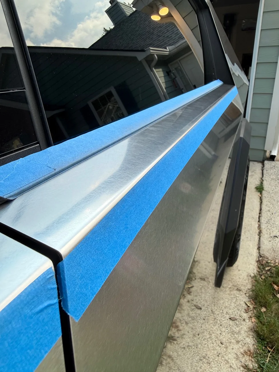 Tesla Cybertruck Exterior Stainless Steel Panel Refinishing + DIY Metal Ceramic Coating IMG_7264