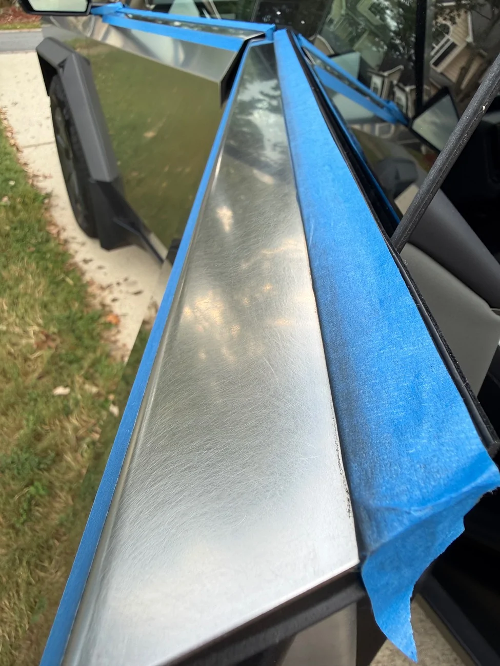Tesla Cybertruck Exterior Stainless Steel Panel Refinishing + DIY Metal Ceramic Coating IMG_7265