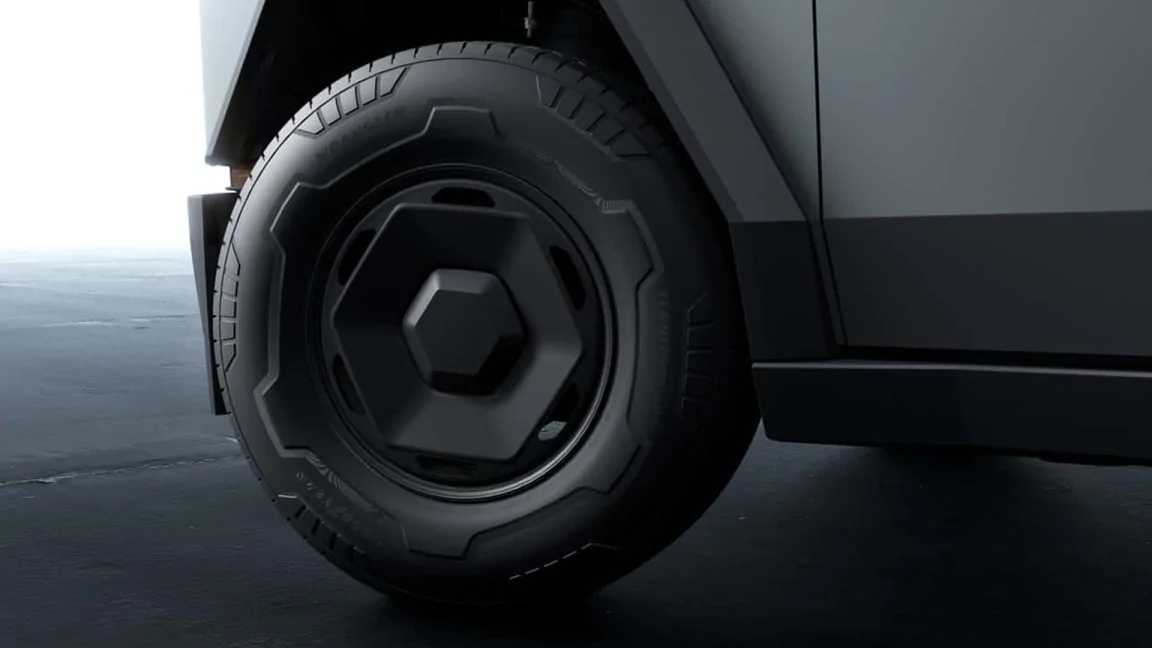 Tesla Cybertruck BREAKING: RWD (Single Motor) Cybertruck Discontinued. The Cybertruck now starts at $79,990 Cybertruck-wheel