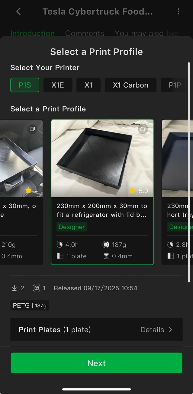 Tesla Cybertruck 3D printable Cybertruck Food Tray IMG_8627