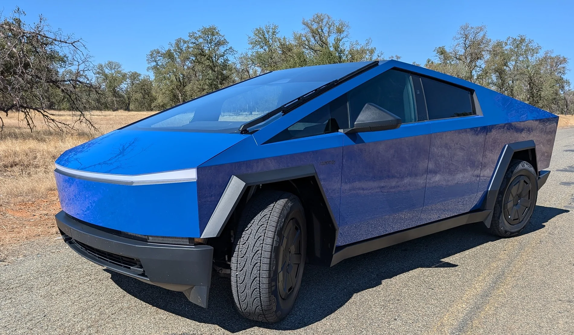 Tesla Cybertruck 2024 Foundation Beast - 20k miles $88k Blue wrap 7