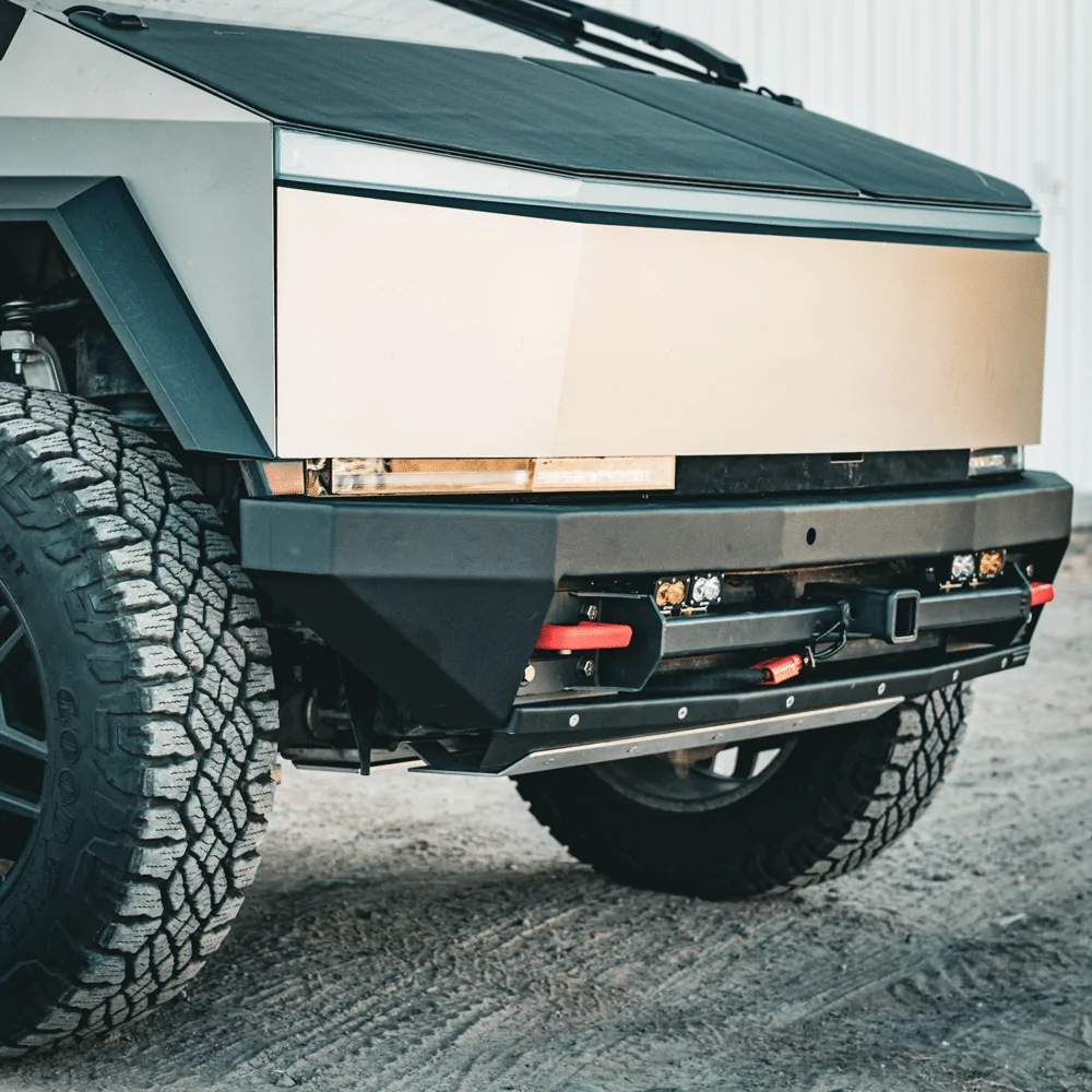 Tesla Cybertruck Looking for a mounted winch solution - ideas welcome and wanted! tesla-cybertruck-rubicon-Xpedition-Offroad-heavy-duty-front-bumper-5