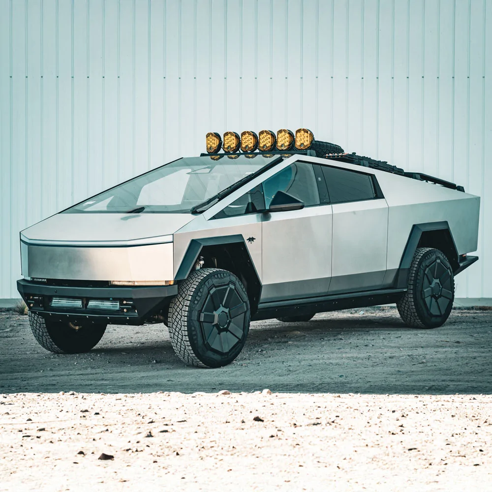 Tesla Cybertruck Looking for a mounted winch solution - ideas welcome and wanted! tesla cybertruck rubicon Xpedition Offroad heavy duty front bumper-25