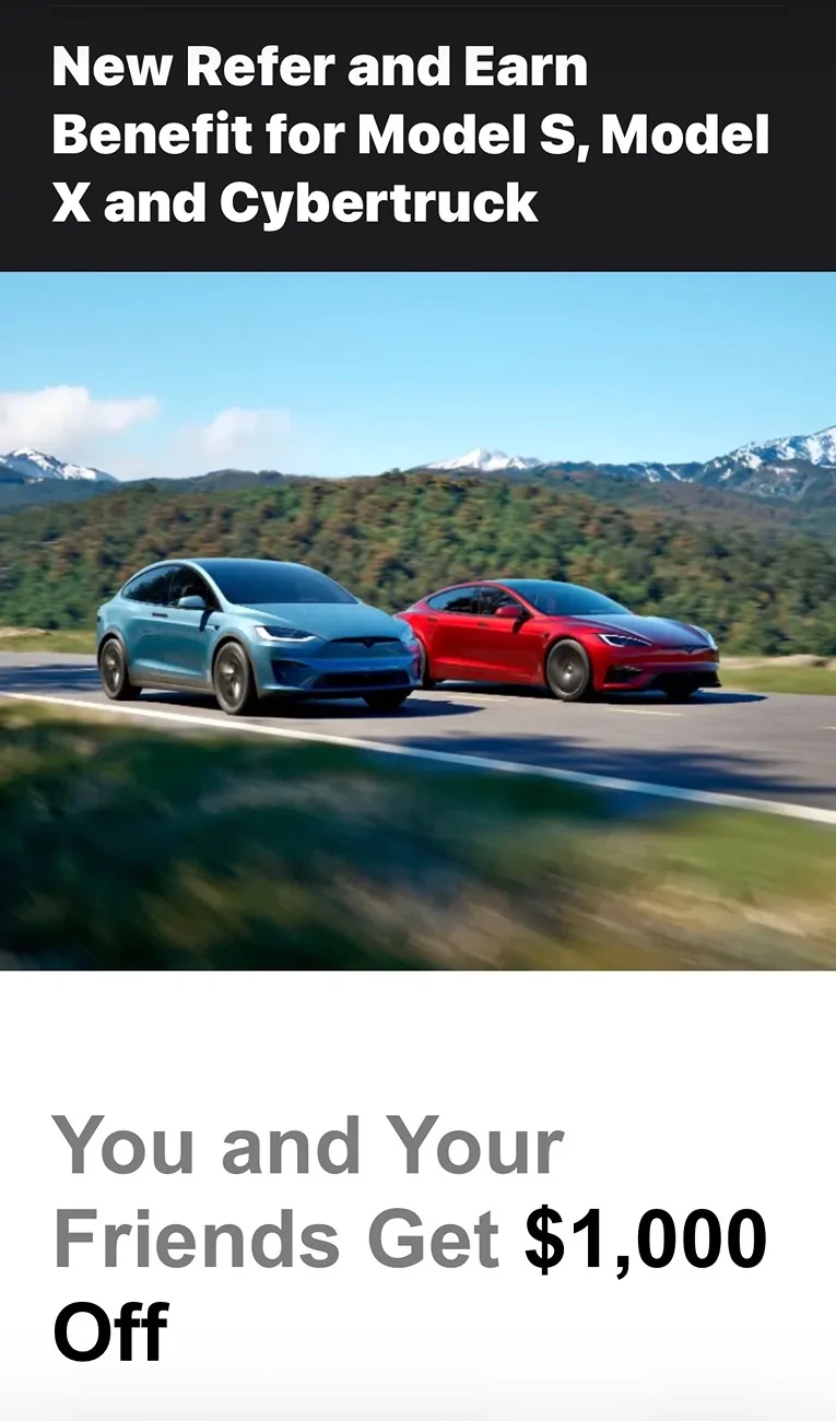 Tesla Cybertruck Tesla Referral Code Discount (Cybertruck, Model 3 & Model Y) – How It Works in 2026 IMG_2184