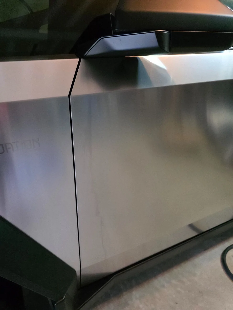 Tesla Cybertruck Passivation on my Cybertruck 20250921_073616