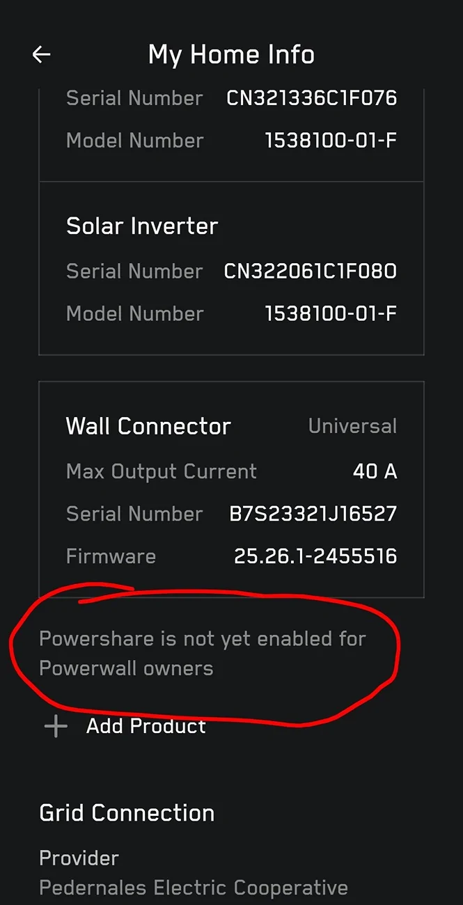 Tesla Cybertruck Powershare for Powerwalls update due soon Screenshot_20250921_165818_Tesla~2