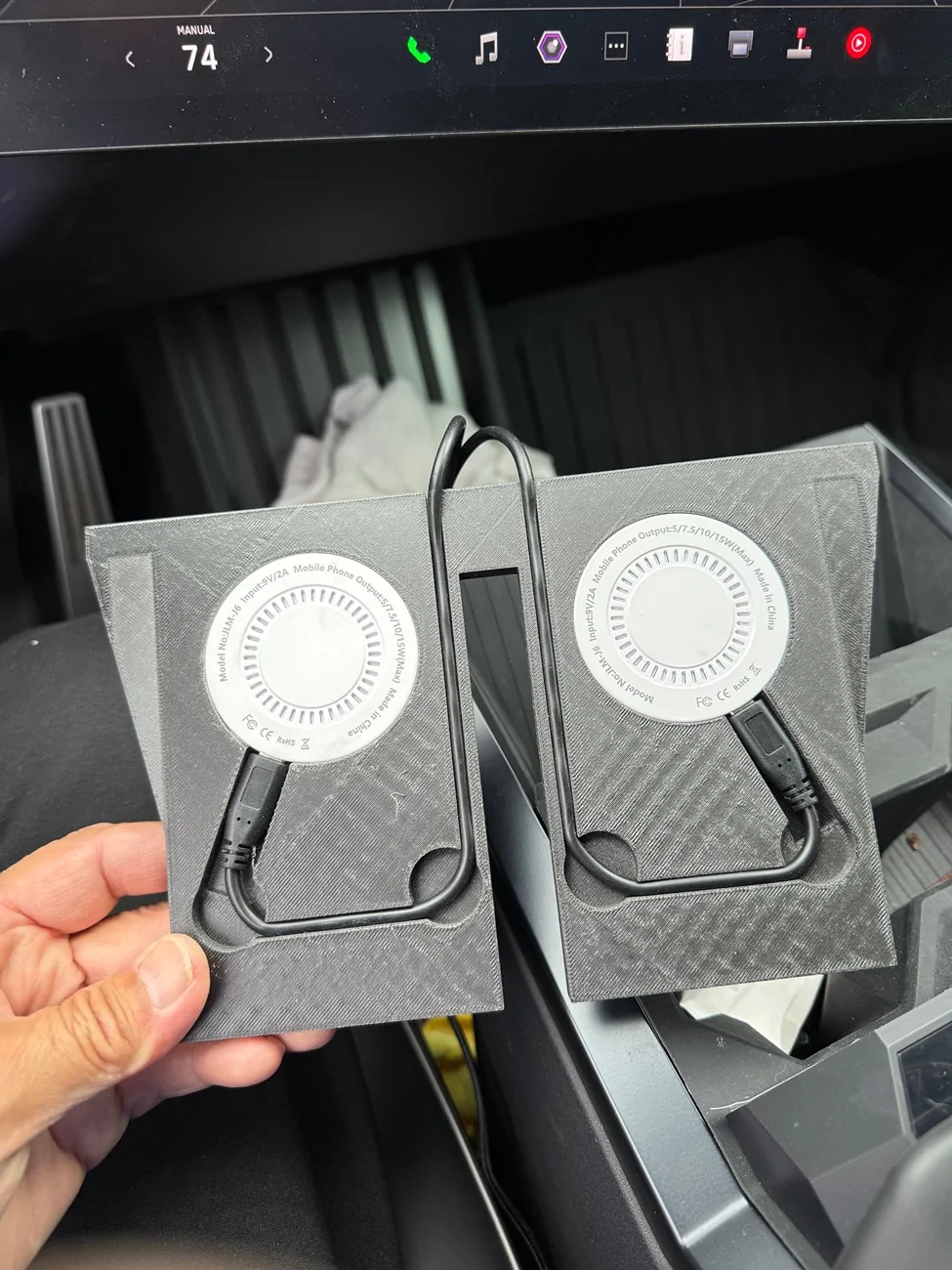 Tesla Cybertruck 3D printed MagSafe charger IMG_3033