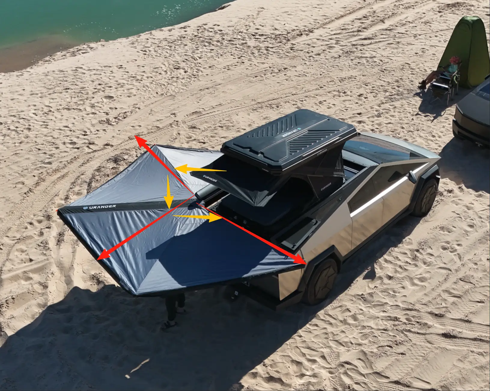 Tesla Cybertruck [Launch] Urander 270° Awning 2nd Gen 270