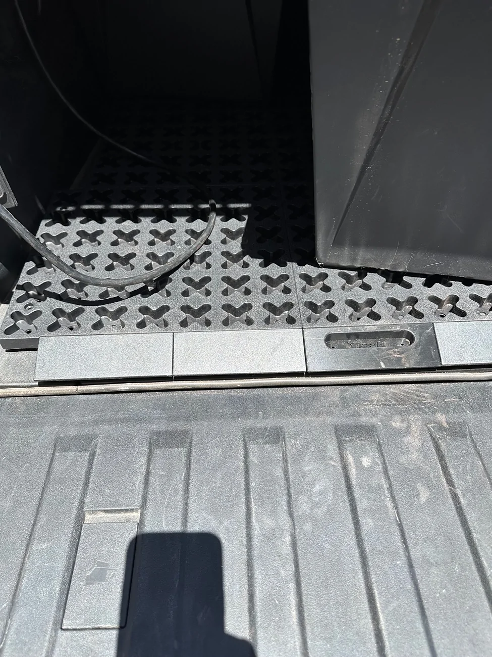 Tesla Cybertruck Protecting Tonneau from Dust on Dirt Roads IMG_3157