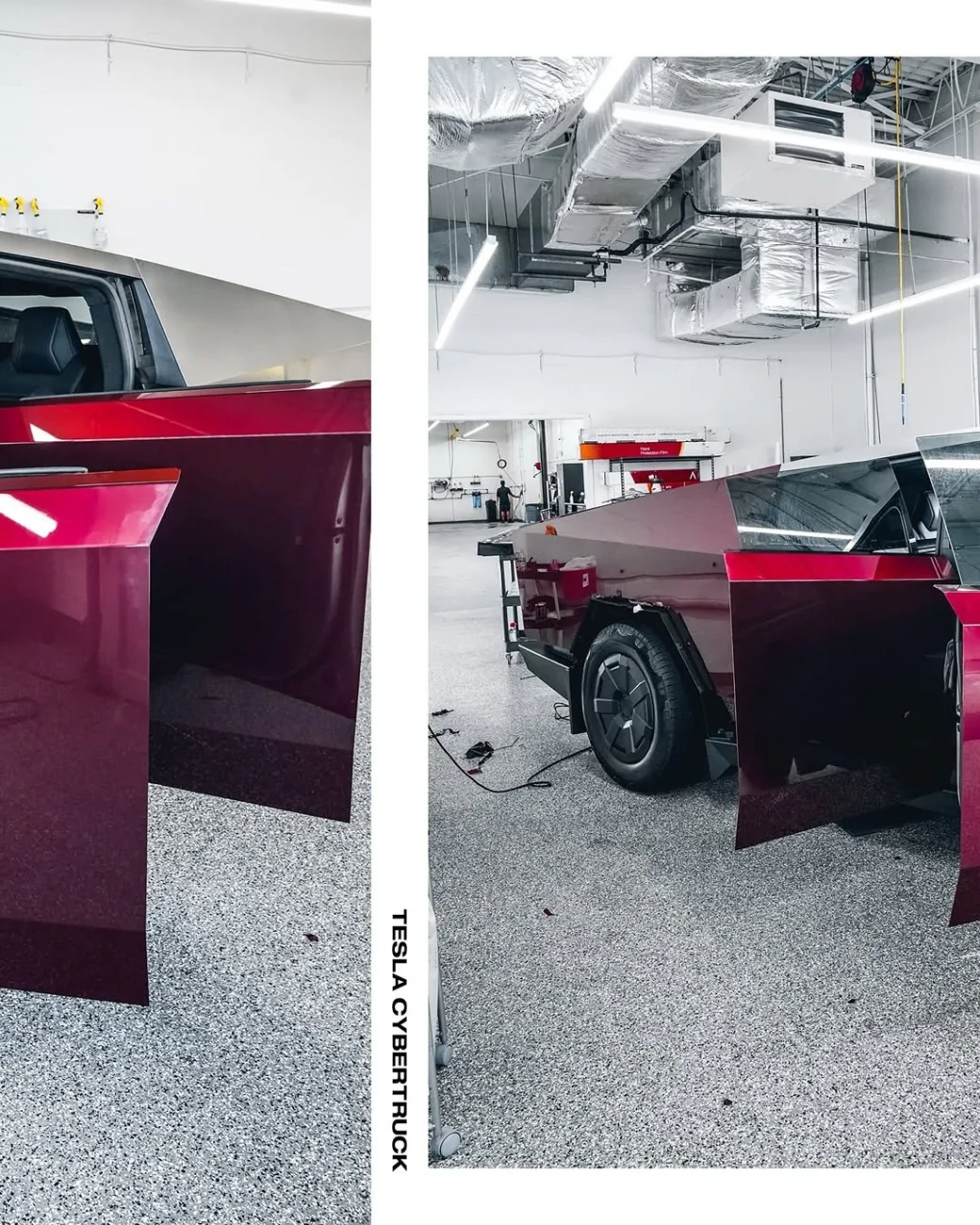 Tesla Cybertruck RED Vinyl Wrap & PPF Cybertruck -- Photos & Videos SnapInsta.to_549998511_18040701374690237_6381738874876540608_n