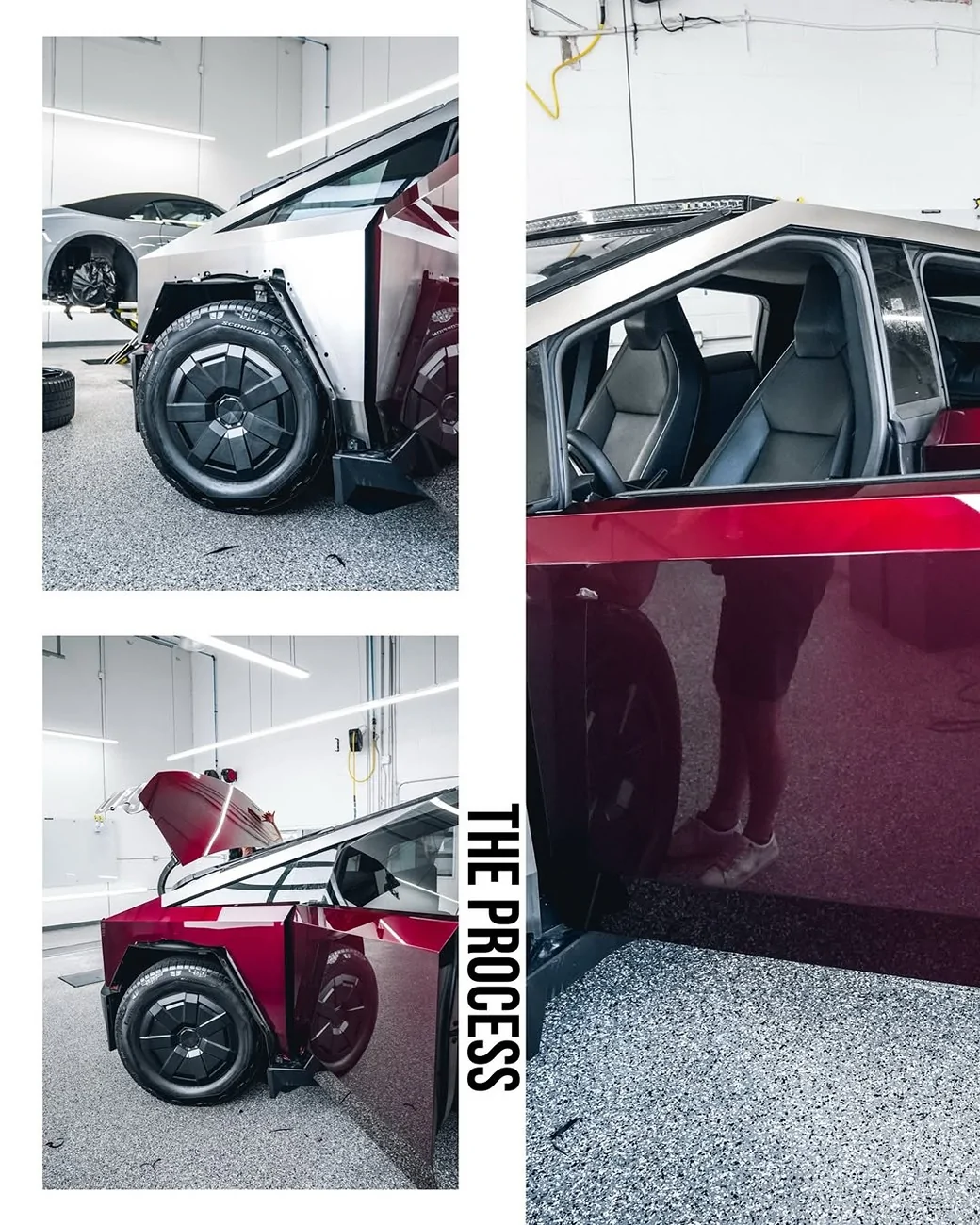 Tesla Cybertruck RED Vinyl Wrap & PPF Cybertruck -- Photos & Videos SnapInsta.to_550369063_18040701419690237_1590802899072378067_n
